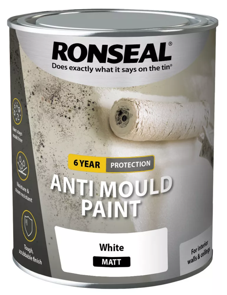Ronseal Anti Mould Paint Matt White 2.5Ltr