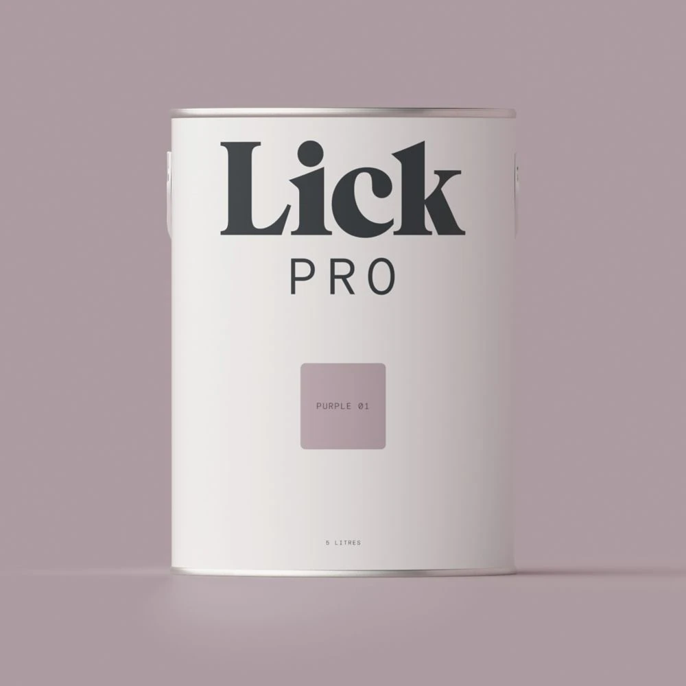 LickPro Matt Purple 01 Emulsion Paint 5Ltr