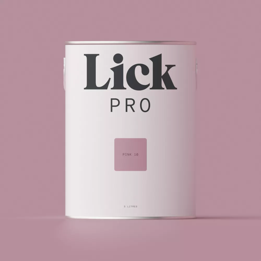 LickPro Eggshell Pink 10 Emulsion Paint 5Ltr