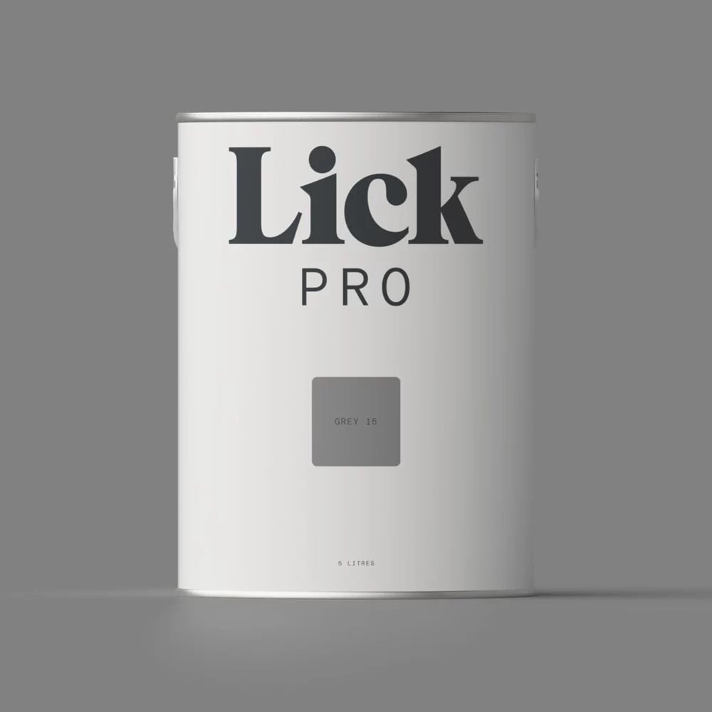 LickPro Eggshell Grey 15 Emulsion Paint 5Ltr