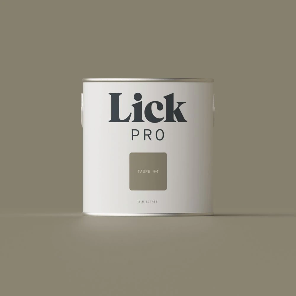 LickPro Eggshell Taupe 04 Emulsion Paint 2.5Ltr 3 LickPro Eggshell Taupe 04 Emulsion Paint 2.5Ltr
