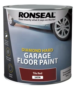 Ronseal Diamond Hard Garage Floor Paint Tile Red 2.5Ltr