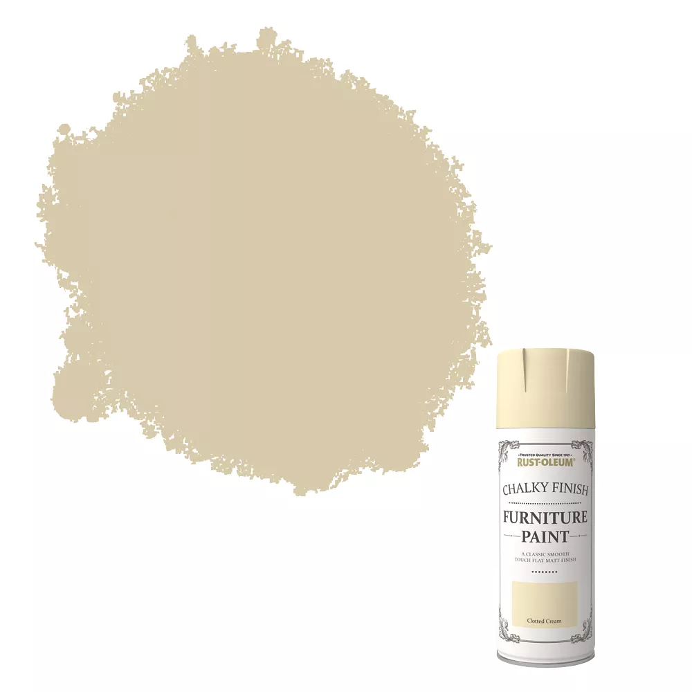 Rust-oleum Universal Furniture Spray Paint Chalky Clotted Cream 400ml 4 Rust-oleum Universal Furniture Spray Paint Chalky Clotted Cream 400ml - Image 2