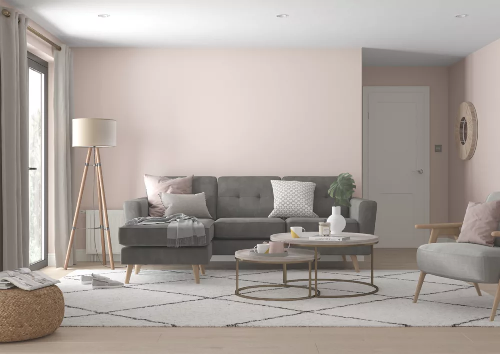 Dulux EasyCare Matt Blush Pink Emulsion Paint 2.5Ltr - Image 3