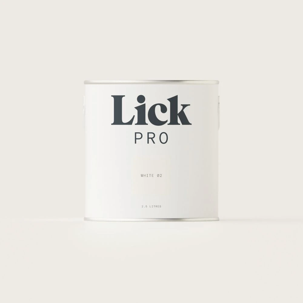 LickPro Eggshell White 02 Emulsion Paint 2.5Ltr
