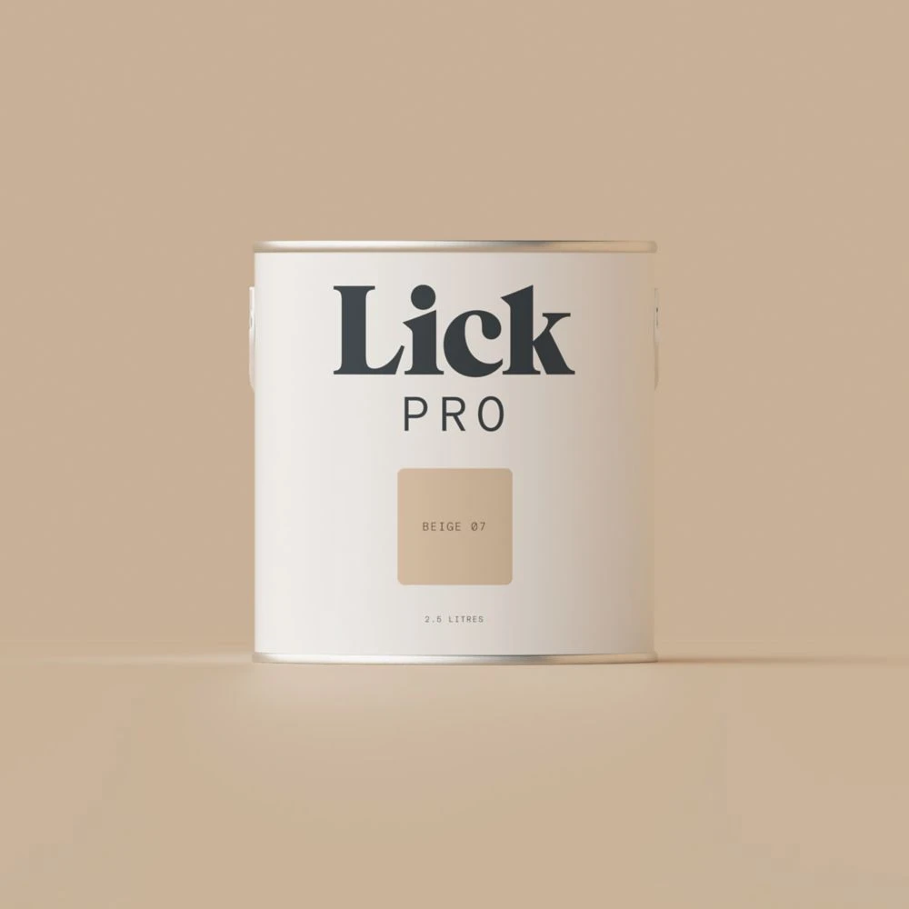 LickPro Eggshell Beige 07 Emulsion Paint 2.5Ltr 3 LickPro Eggshell Beige 07 Emulsion Paint 2.5Ltr