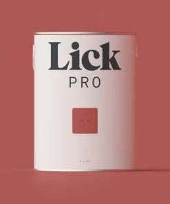 LickPro Eggshell Red 05 Emulsion Paint 5Ltr