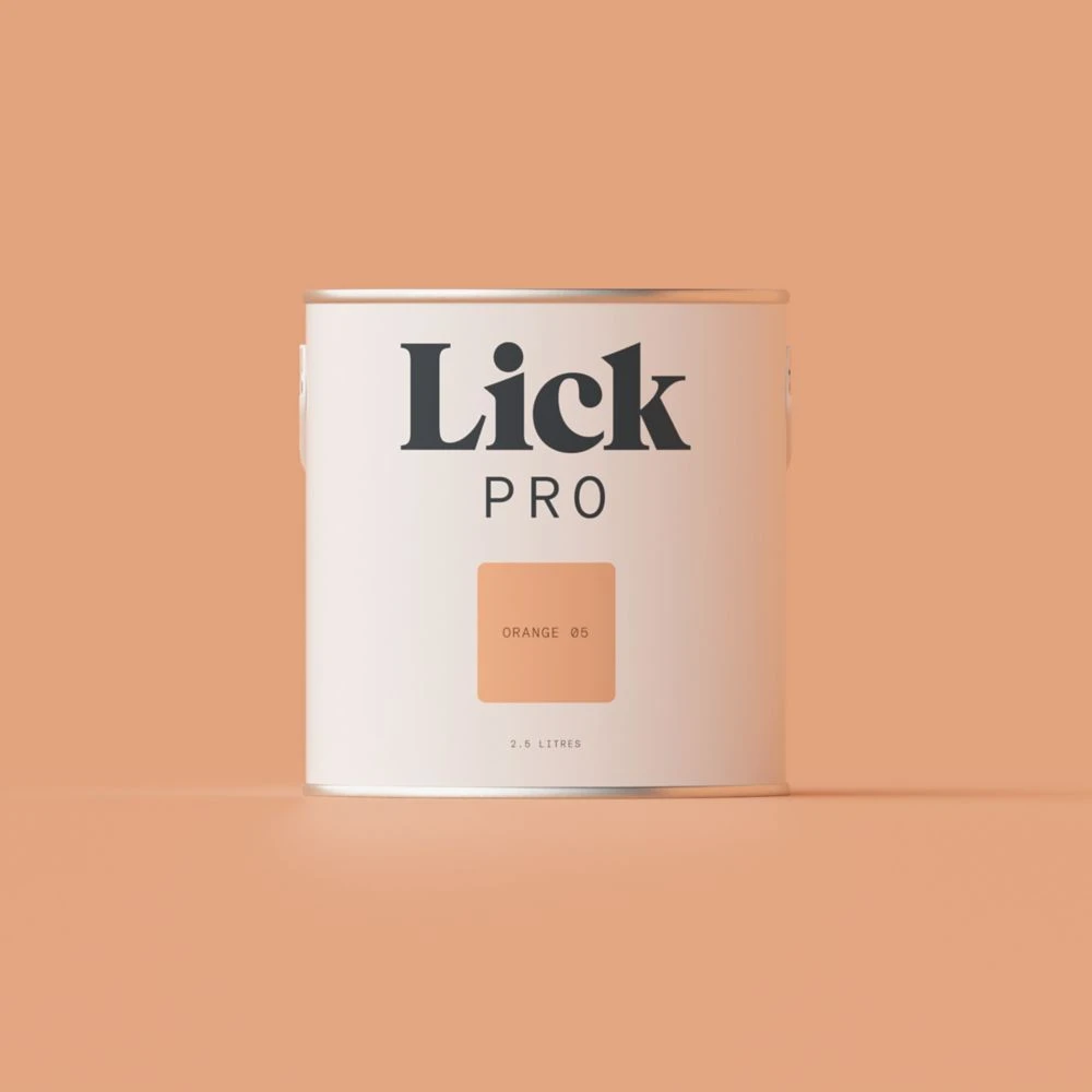 LickPro Matt Orange 05 Emulsion Paint 2.5Ltr