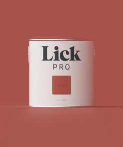 LickPro Eggshell Red 02 Emulsion Paint 2.5Ltr