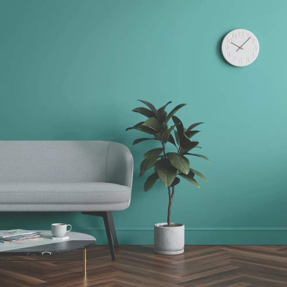 LickPro Eggshell Teal 06 Emulsion Paint 5Ltr - Image 6