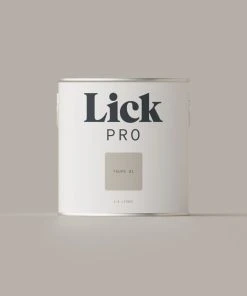 LickPro Matt Taupe 01 Emulsion Paint 2.5Ltr