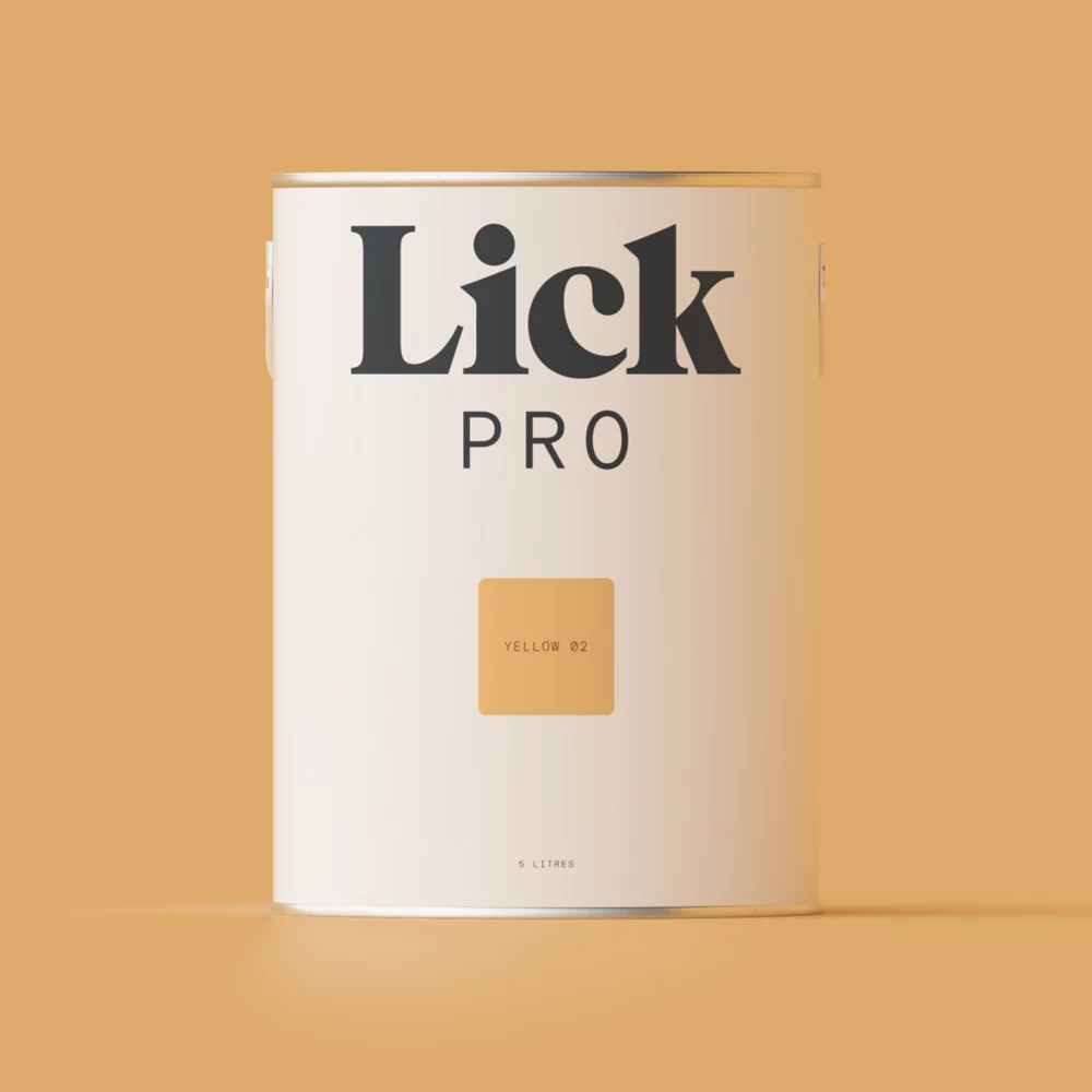 LickPro Matt Yellow 02 Emulsion Paint 5Ltr